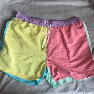 Color block swim Trunks